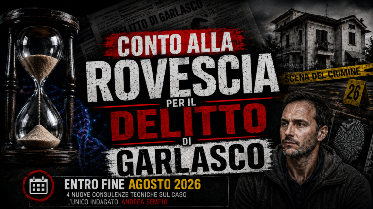 Garlasco, il conto alla rovescia è iniziato. Ma la verità non è mai una corsa contro il tempo